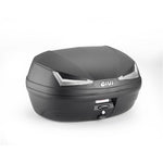 GIVI MONOLOCK TOPCASE 45L TECH BLACK/CLEAR - INCLUDES UNIVERSAL PLATE (E455NT)