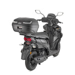 GIVI MONOLOCK TOPCASE 45L TECH BLACK/CLEAR - INCLUDES UNIVERSAL PLATE (E455NT)