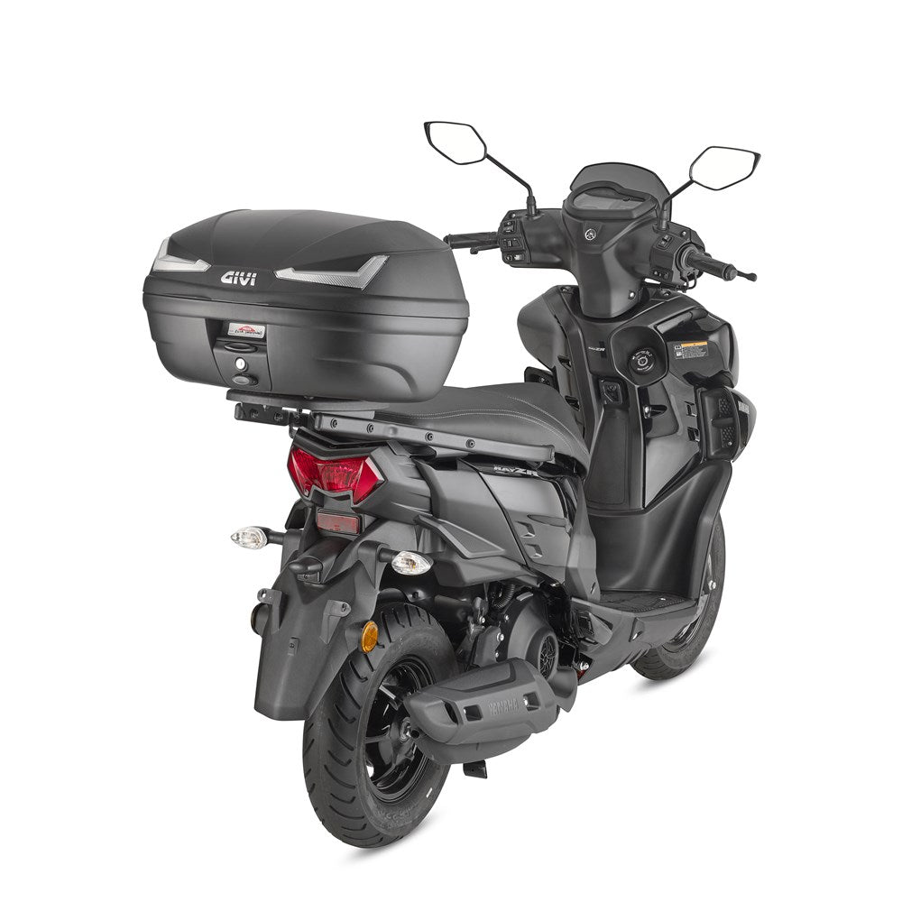 GIVI MONOLOCK TOPCASE 45L TECH BLACK/CLEAR - INCLUDES UNIVERSAL PLATE (E455NT)