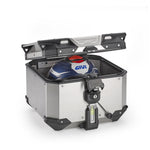 GIVI TREKKER OUTBACK EVO SMART MONOKEY TOPCASE 42L - SILVER (SOLD WITHOUT LOCK) (OBKEV42A)