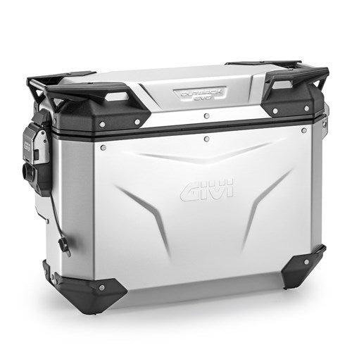 GIVI TREKKER OUTBACK EVO SMART 33L CONTOURED ALLOY ANODIZED PANNIER RIGHT (SINGLE) CAM (SOLD WITHOUT LOCK) (OBKEVS33AAR)