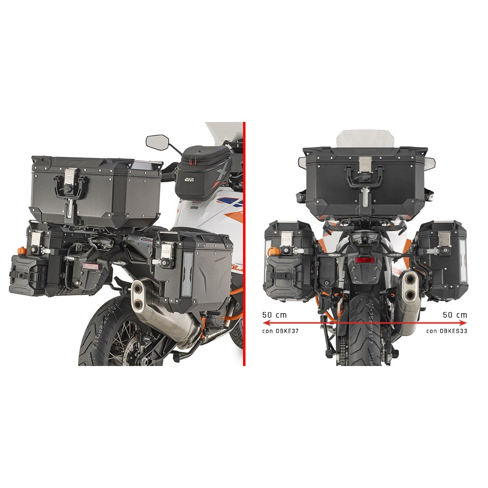 GIVI ONE-FIT PANNIER FRAMES OUTBACK - KTM 1290 SUPER ADVENTURE R 21-24 (CAM CONTOURED RHS) (PLOS7713CAM)