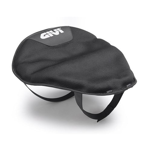 GIVI UNIVERSAL INFLATABLE SEAT AIR CUSHION IN BLACK FABRIC (S230)