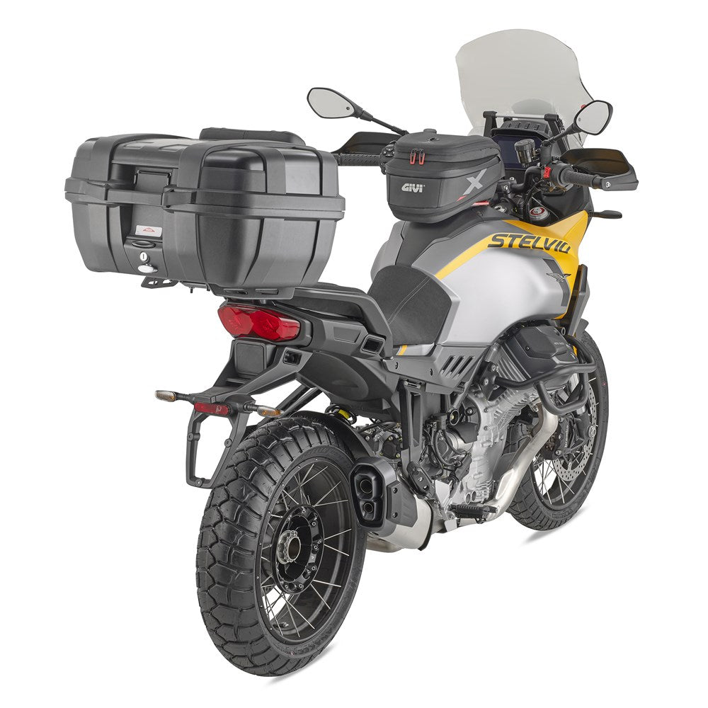 GIVI SPECIFIC MONOKEY ALUMINIUM REAR RACK - MOTO GUZZI STELVIO 24- (PLATE INCLUDED) (SRA8208)
