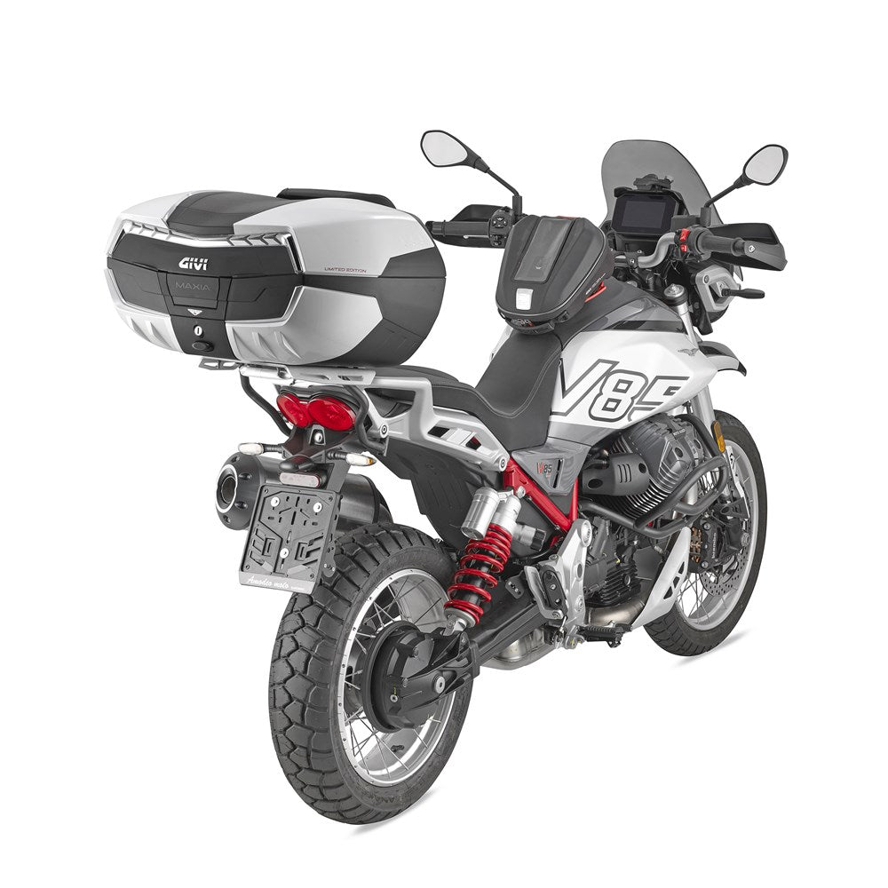 GIVI SPECIFIC MONOKEY ALUMINIUM REAR RACK - MOTO GUZZI V85TT 24- (PLATE INCLUDED) (SRA8209)