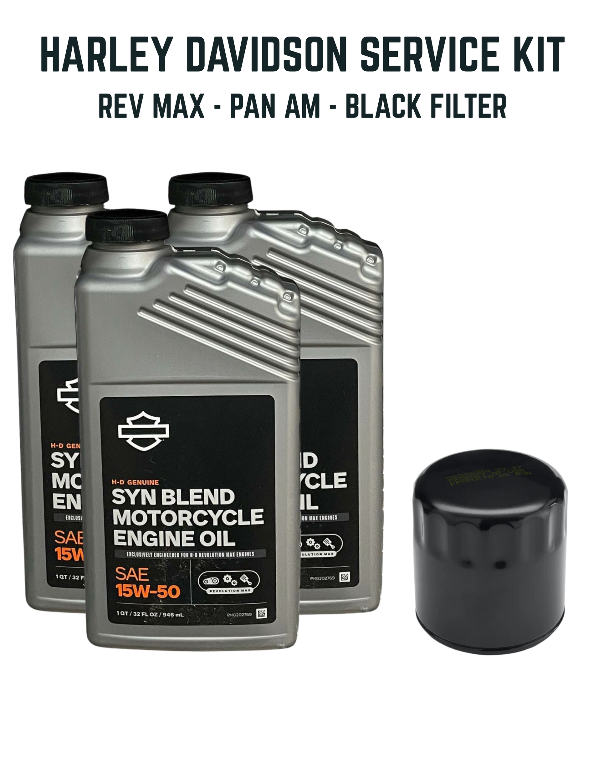 Harley-Davidson Service Kit – Rev Max Pan America – Black Oil Filter