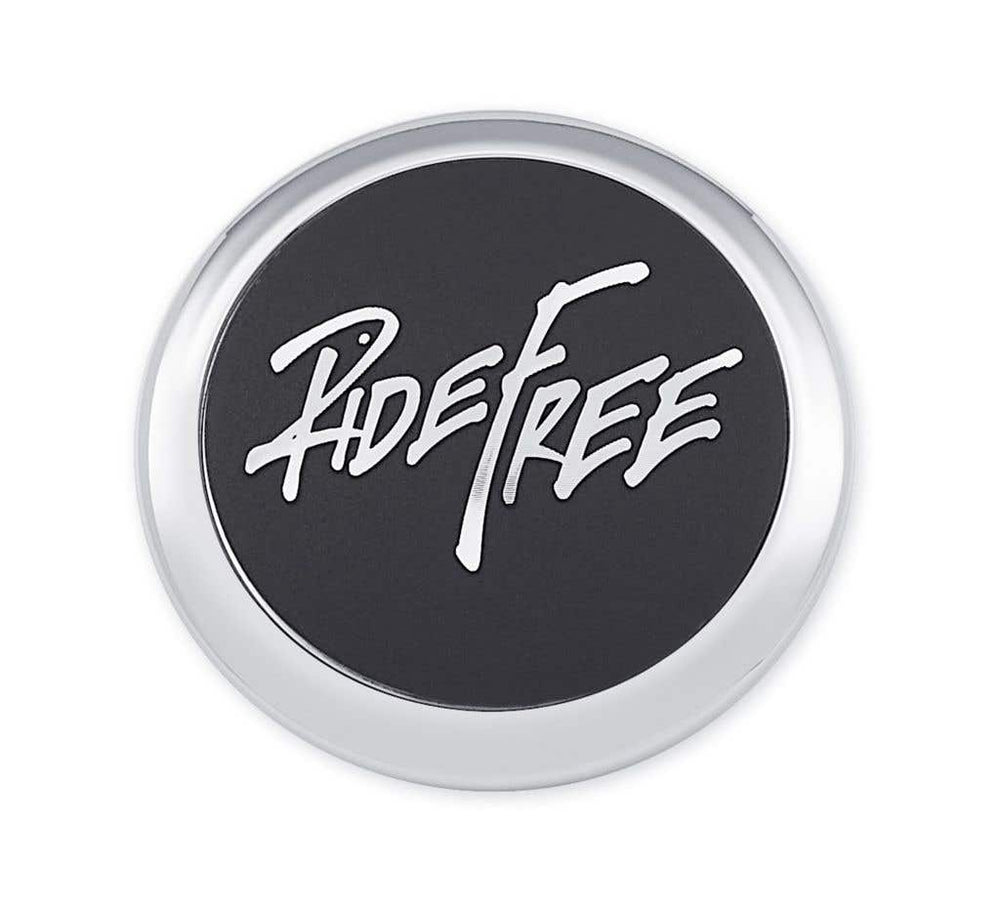 HARLEY-DAVIDSON RIDE FREE FUEL CAP MEDALLION