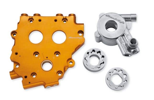 SCREAMIN' EAGLE SCREAMIN EAGLE BILLET CAM SUPPORT PLATE WITH HIGH VOLUME OIL PUMP