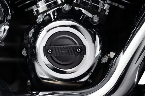 HARLEY-DAVIDSON SWITCHBACK COLLECTION - TIMER COVER - BLACK ANODIZED