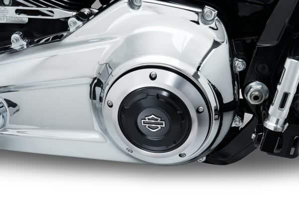 HARLEY-DAVIDSON SWITCHBACK COLLECTION - DERBY COVER -CLEAR ANODIZED