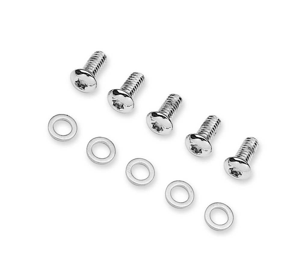 HARLEY-DAVIDSON CHROME DERBY COVER SCREW KIT