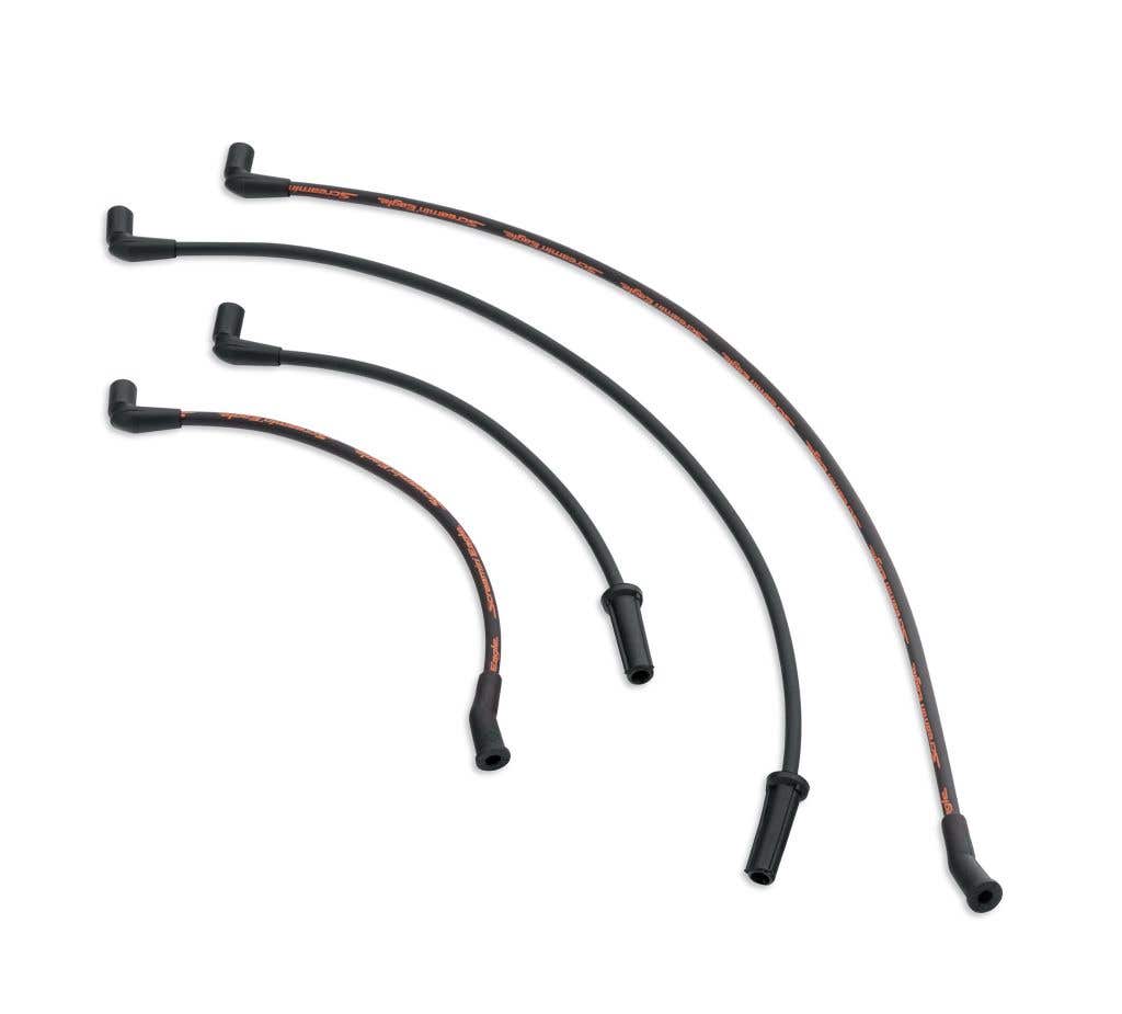 SCREAMIN' EAGLE SCREAMIN EAGLE 10MM PHAT SPARK PLUG WIRES - BLACK