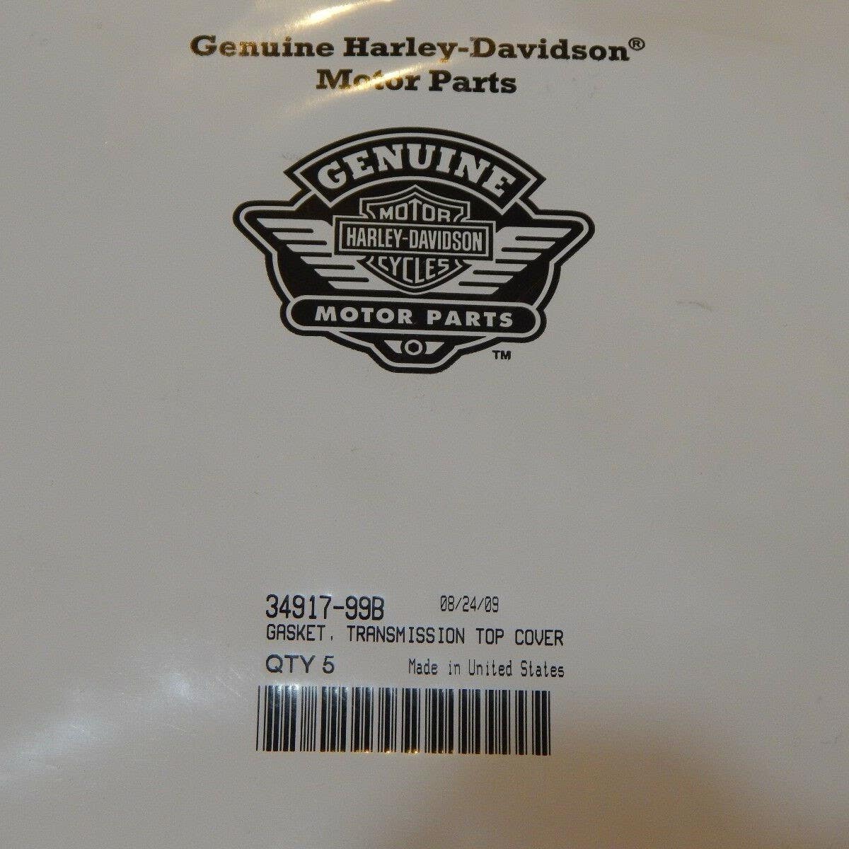 HARLEY-DAVIDSON GASKET TRANSMISSION TOP COVER
