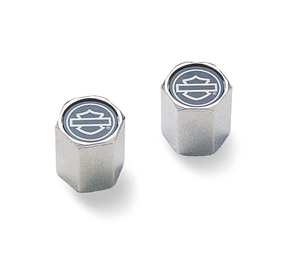 HARLEY-DAVIDSON CHROME PLATED VALVE STEM CAPS