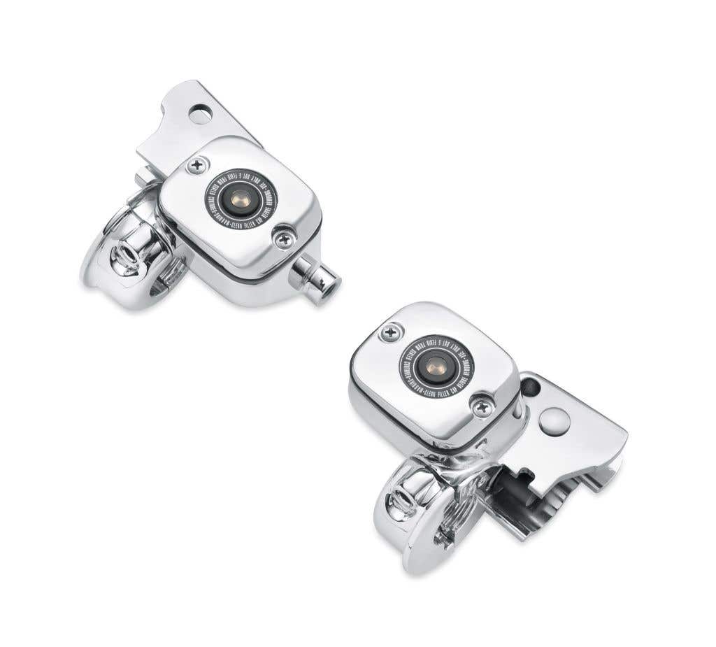 HARLEY-DAVIDSON CHROME CLUTCH BRACKET AND MASTER CYLINDER RESERVOIR KIT