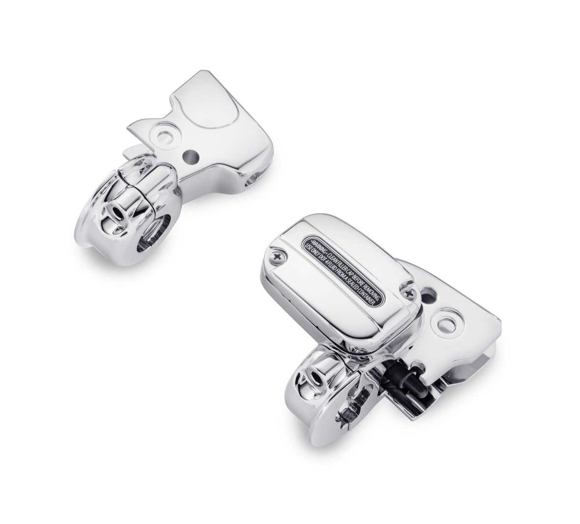 HARLEY-DAVIDSON CHROME CLUTCH BRACKET & MASTER CYLINDER RESERVOIR KIT