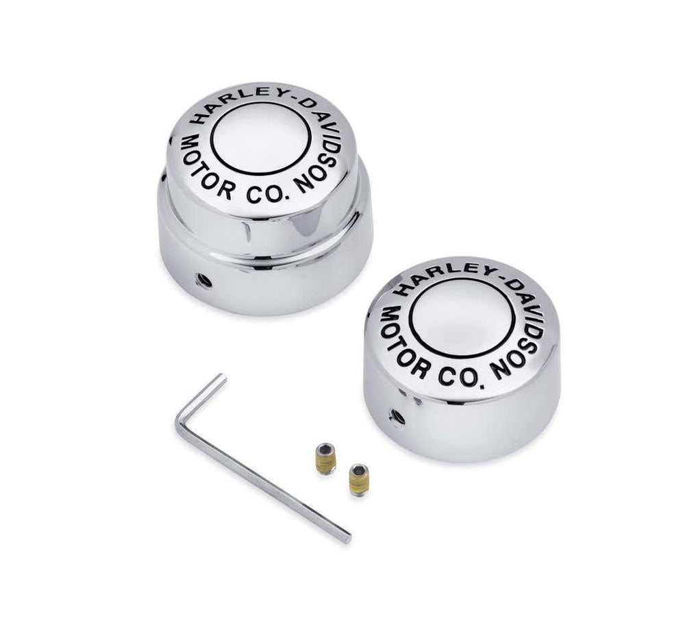 HARLEY-DAVIDSON MOTOR CO SCRIPT REAR AXLE NUT COVERS