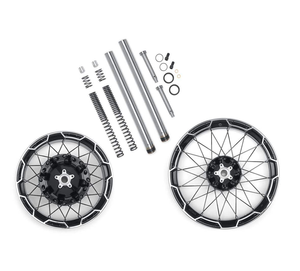 HARLEY-DAVIDSON COMBO CAST LACED 21 IN. FRONT/18 IN. REAR WHEEL KIT