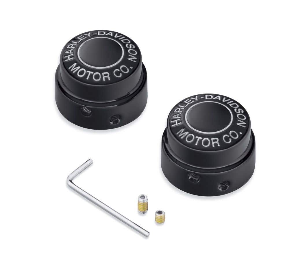 HARLEY-DAVIDSON MOTOR CO. COLLECTION FRONT AXLE NUT COVERS