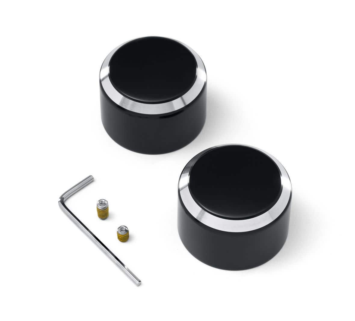 HARLEY-DAVIDSON FRONT AXLE NUT COVERS