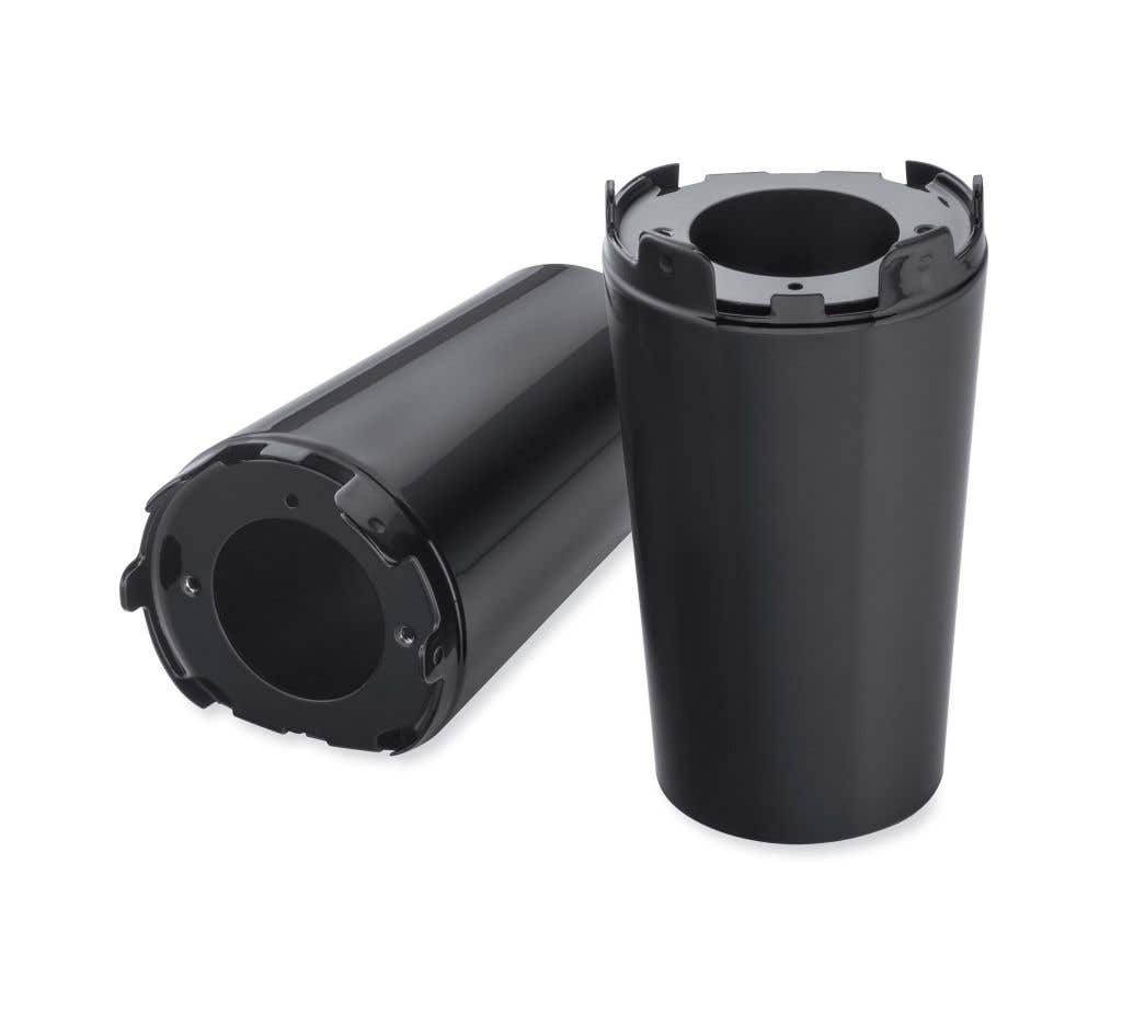 HARLEY-DAVIDSON GLOSS BLACK UPPER FORK SLIDER COVERS