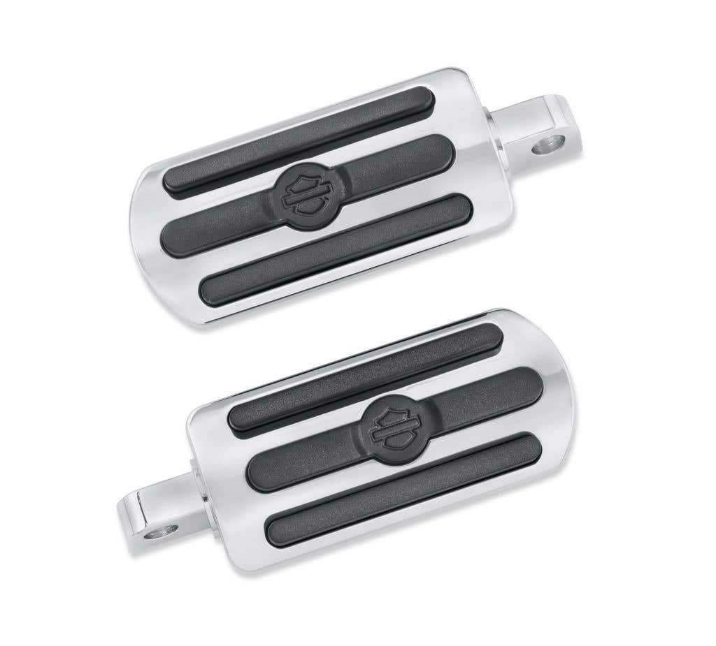 HARLEY-DAVIDSON CHROME AND RUBBER FOOTPEGS