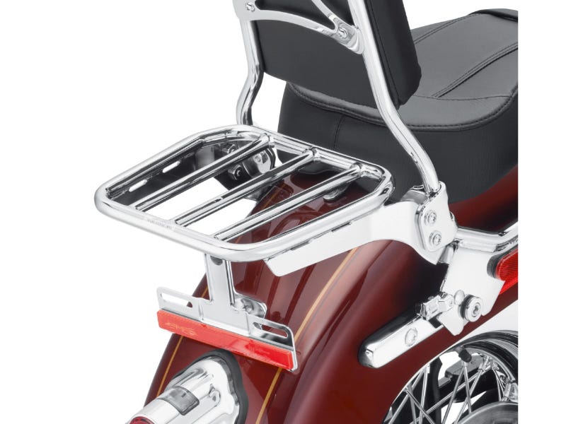 HARLEY-DAVIDSON SPORT LUGGAGE RACK FOR HOLDFAST SISSY BAR UPRIGHT - CHROME