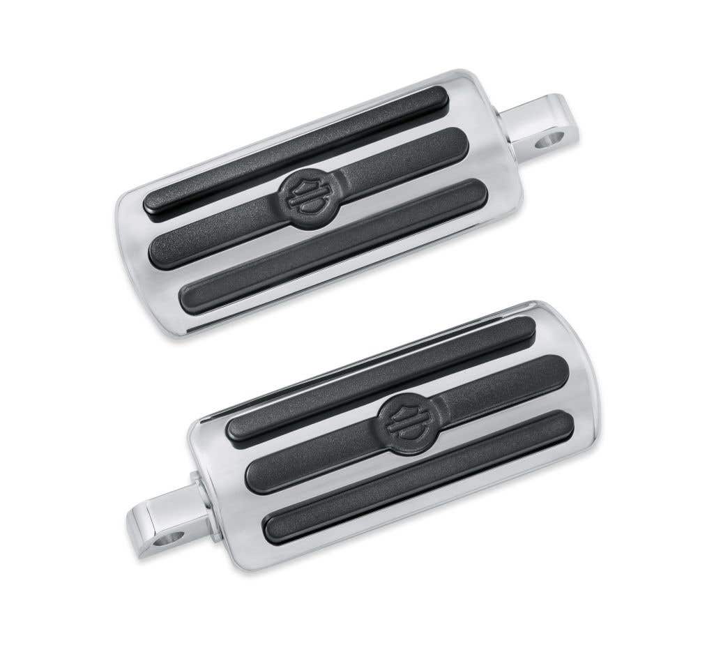 HARLEY-DAVIDSON CHROME AND RUBBER FOOTPEGS