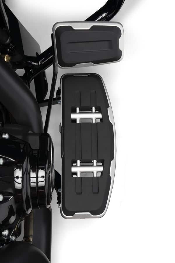 HARLEY-DAVIDSON SWITCHBACK COLLECTION-RIDER FOOTBOARDS - CLEAR ANODIZED