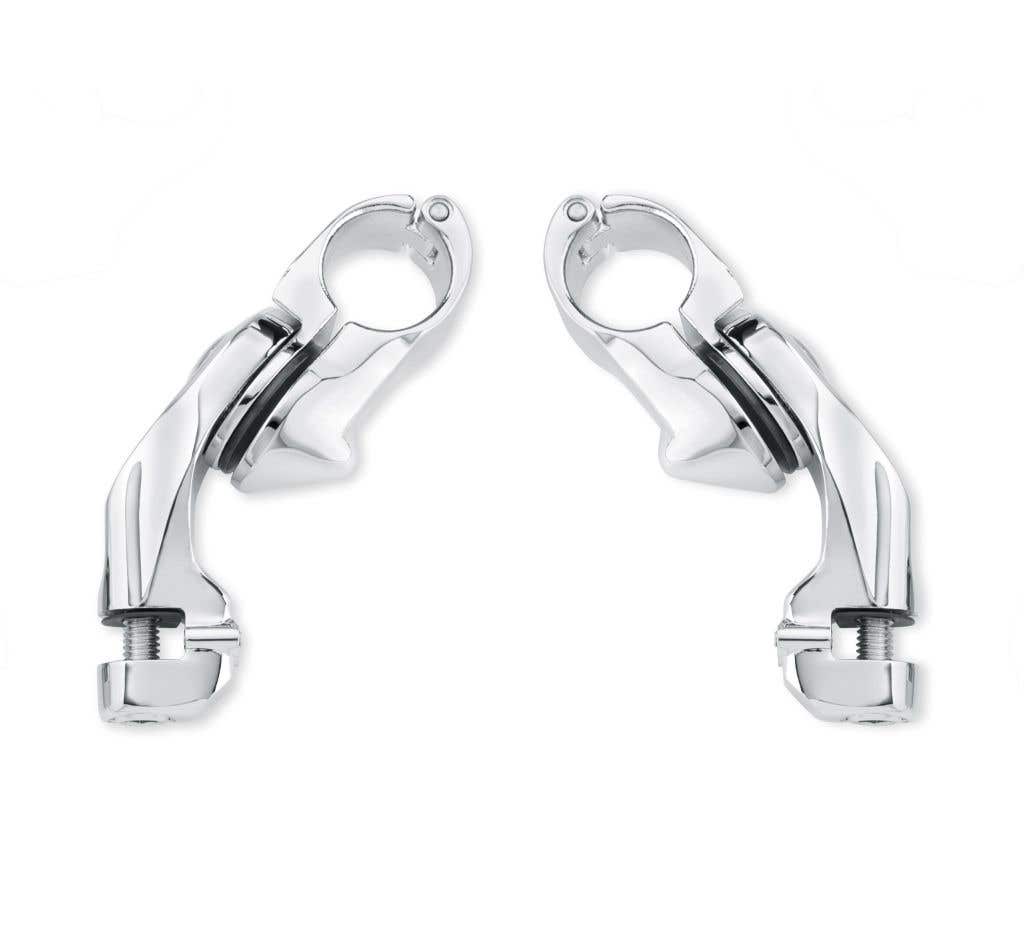 HARLEY-DAVIDSON SHORT ANGLED ADJUSTABLE HIGHWAY PEG MOUNT KIT
