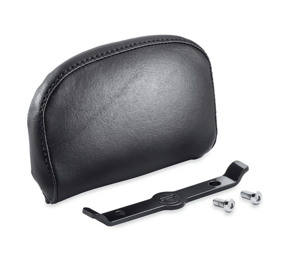 HARLEY-DAVIDSON PASSENGER BACKREST PAD - COMPACT - SMOOTH BLACK VINYL