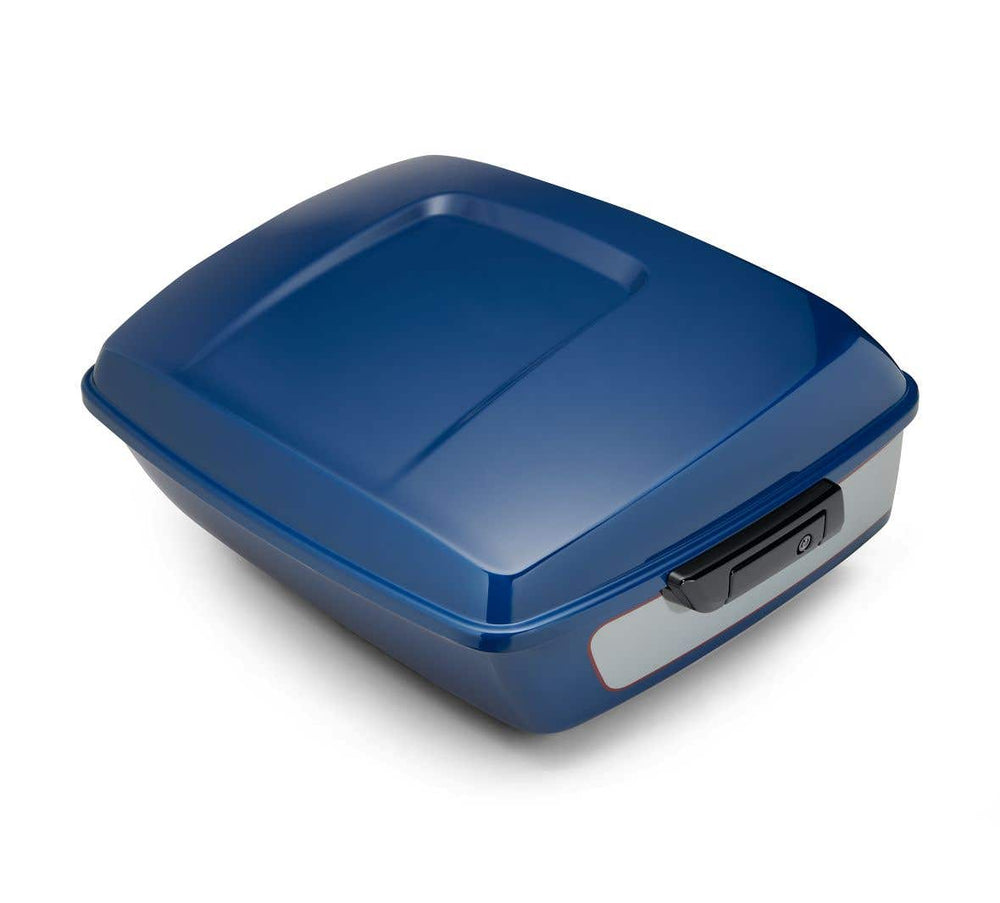 HARLEY-DAVIDSON COLOR-MATCHED CHOPPED TOUR-PAK LUGGAGE - BRIGHT BILLIARD BLUE/BILLIARD GRAY