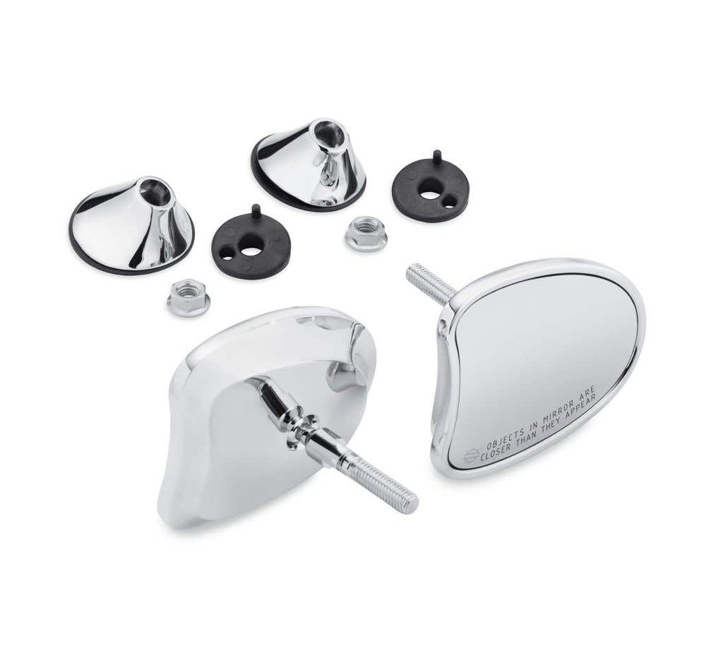 HARLEY-DAVIDSON CHROME TAPERED FAIRING MOUNT MIRRORS