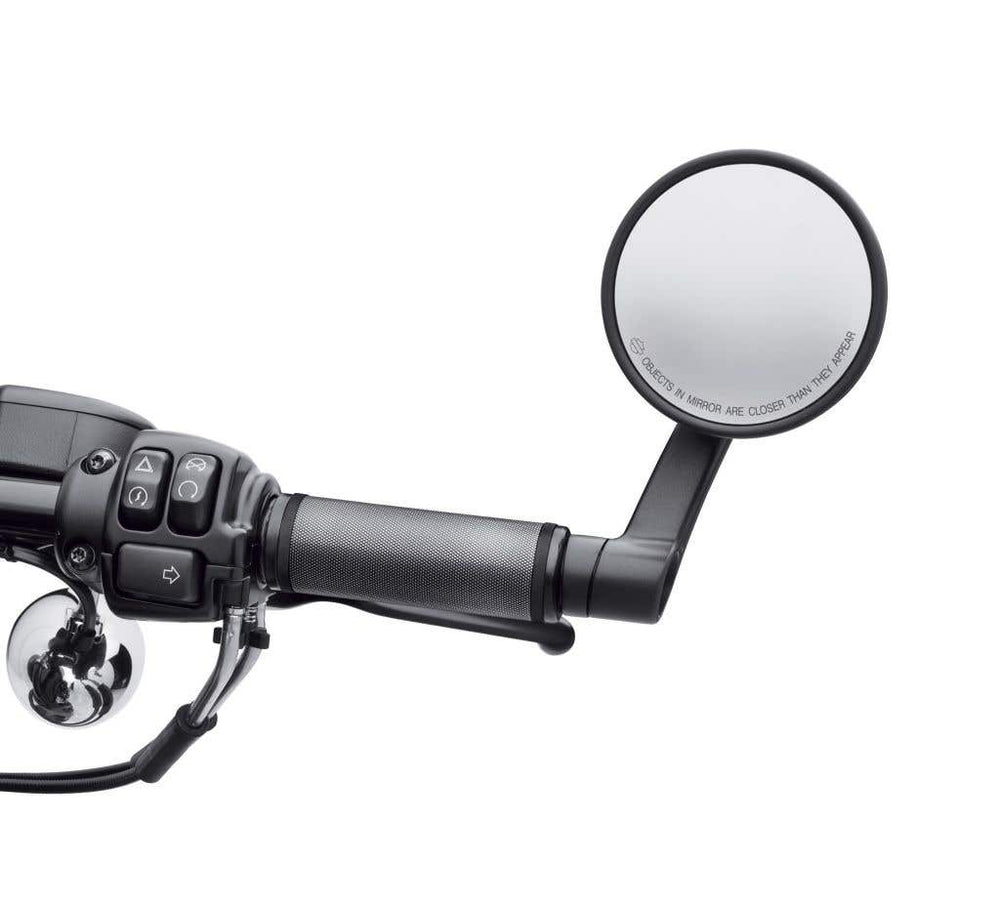 HARLEY-DAVIDSON DIAMOND BLACK HAND GRIPS - BAR END MIRRORS