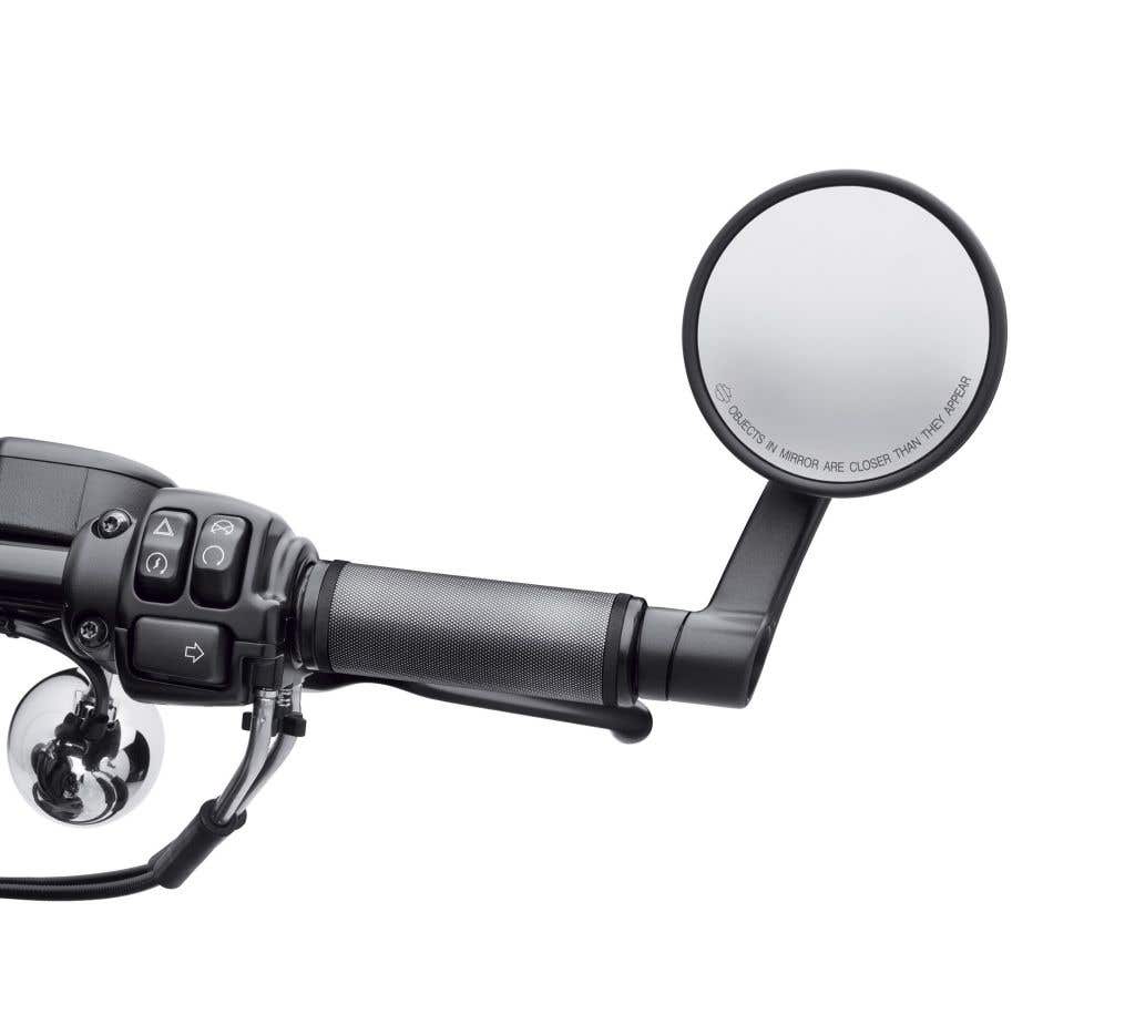 HARLEY-DAVIDSON DIAMOND BLACK HAND GRIPS - BAR END MIRRORS