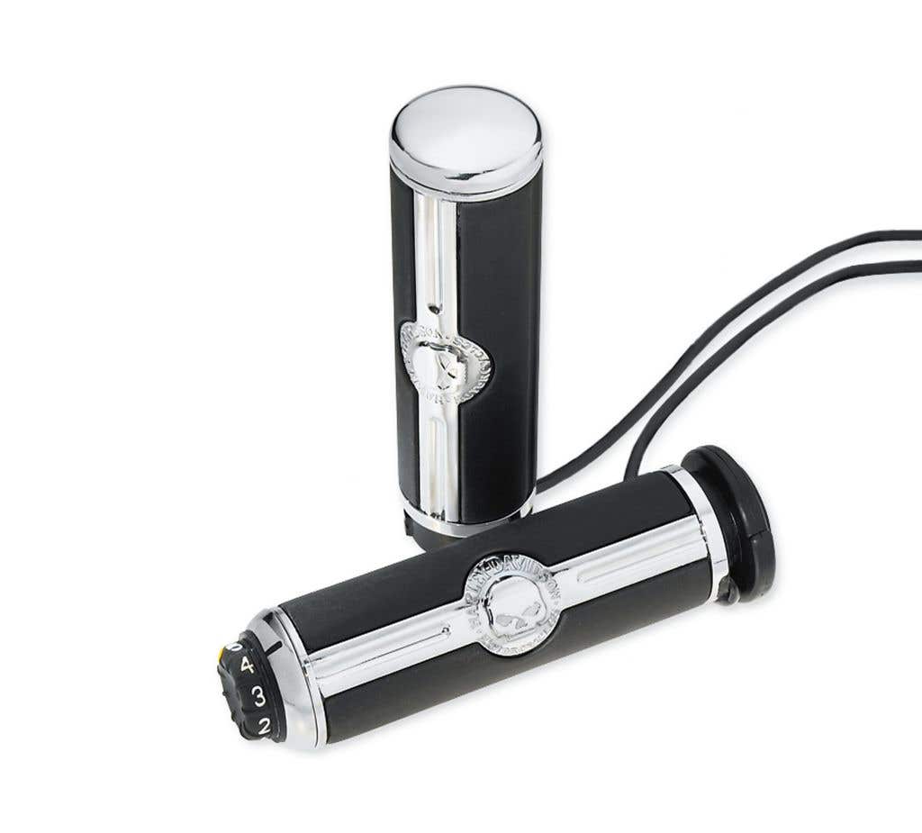 HARLEY-DAVIDSON WILLIE G SKULL HEATED HAND GRIPS