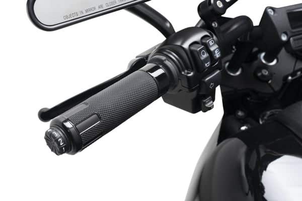 HARLEY-DAVIDSON SWITCHBACK COLLECTION- HEATED GRIPS - BLACK ANODIZED