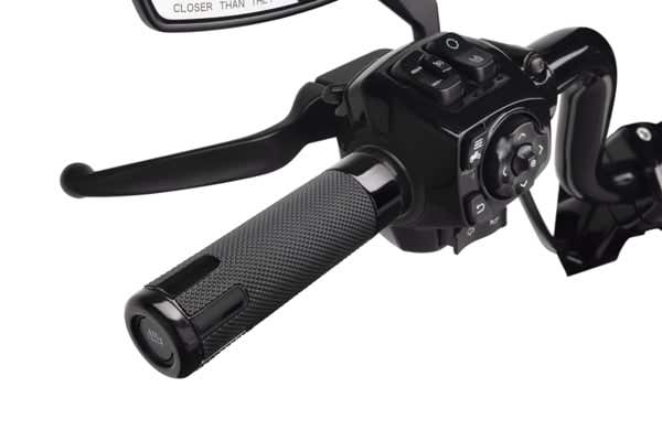 HARLEY-DAVIDSON SWITCHBACK COLLECTION-HEATED GRIPS - BLACK ANODIZED