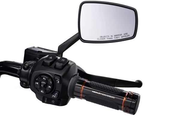 HARLEY-DAVIDSON ADVERSARY COLLECTION HAND GRIPS   BLACK WITH ORANGE HIGHLIGHTS