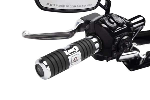 HARLEY-DAVIDSON KAHUNAHEATED HAND GRIPS - CHROME