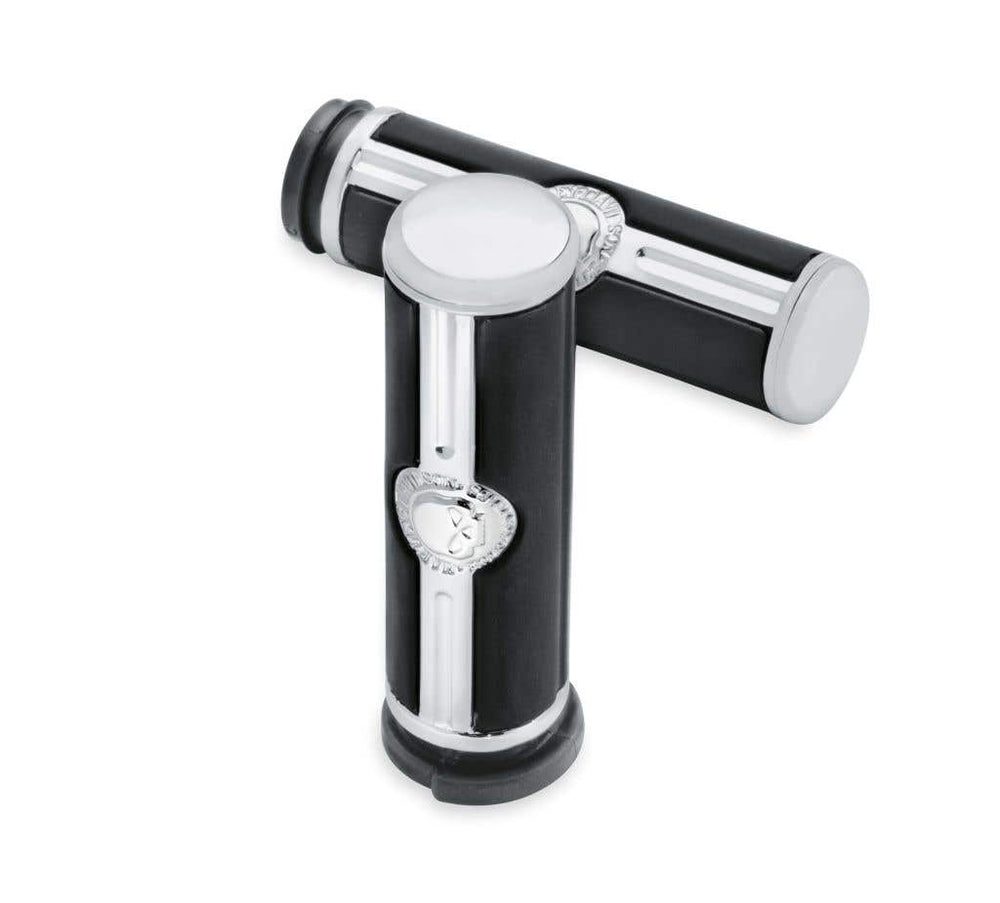 HARLEY-DAVIDSON WILLIE G. SKULL HANDGRIPS CHROME 56740-08