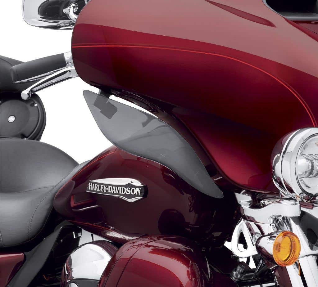 HARLEY-DAVIDSON ADJUSTABLE AIR DEFLECTOR - DARK SMOKE