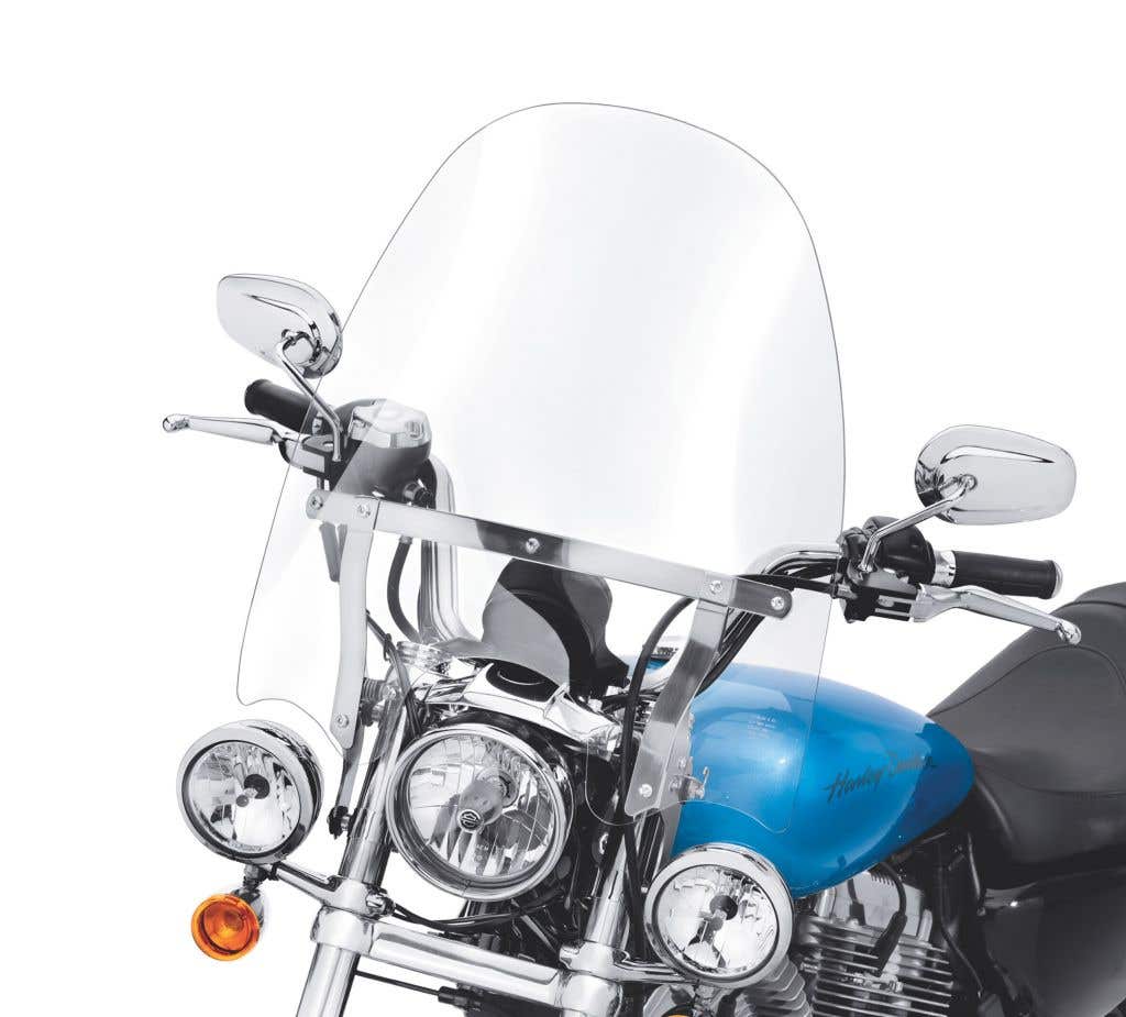 HARLEY-DAVIDSON H-D DETACHABLES COMPACT WINDSHIELD FOR MODELS WITH AUXILIARY LIGHTING