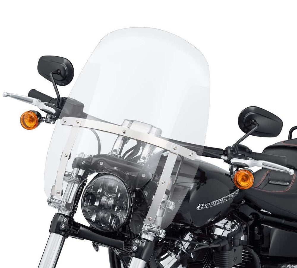 HARLEY-DAVIDSON WIND SPLITTER QUICK-RELEASE COMPACT 18 IN. WINDSHIELD