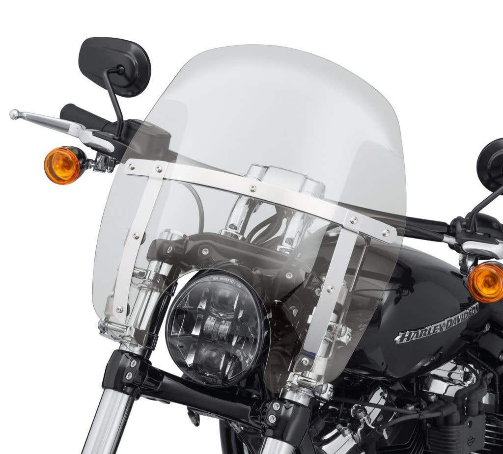 HARLEY-DAVIDSON WIND SPLITTER QUICK-RELEASE COMPACT 14 IN. WINDSHIELD