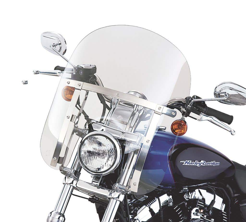 HARLEY-DAVIDSON QUICK-RELEASE COMPACT WINDSHIELD