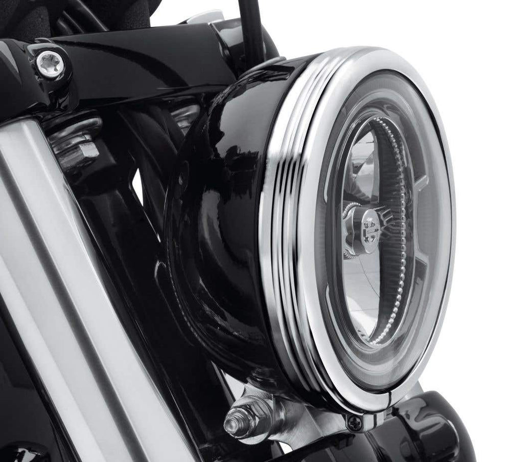 HARLEY-DAVIDSON 5-3/4 IN. DEFIANCE HEADLAMP TRIM RING