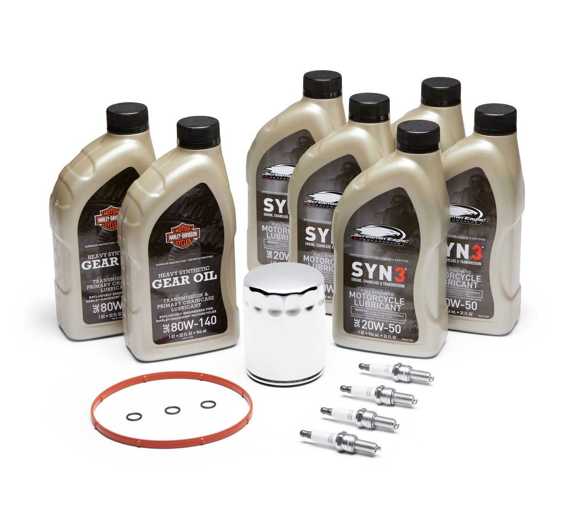 SCREAMIN' EAGLE MILWAUKEE-EIGHT SYN3 TUNE UP KIT  CHROME FILTER