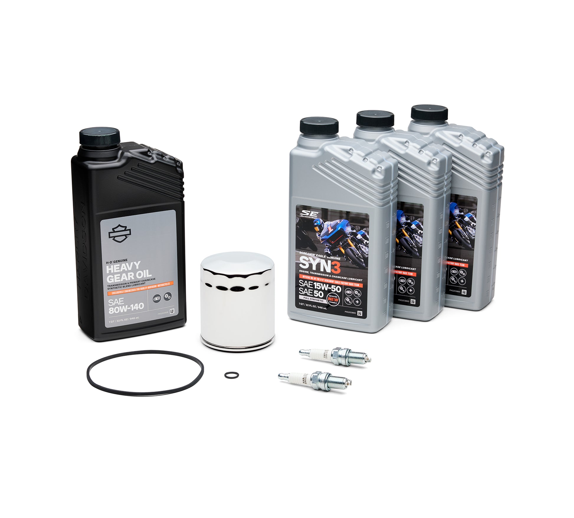 SCREAMIN' EAGLE XL SYN3 TUNE UP KIT  CHROME FILTER