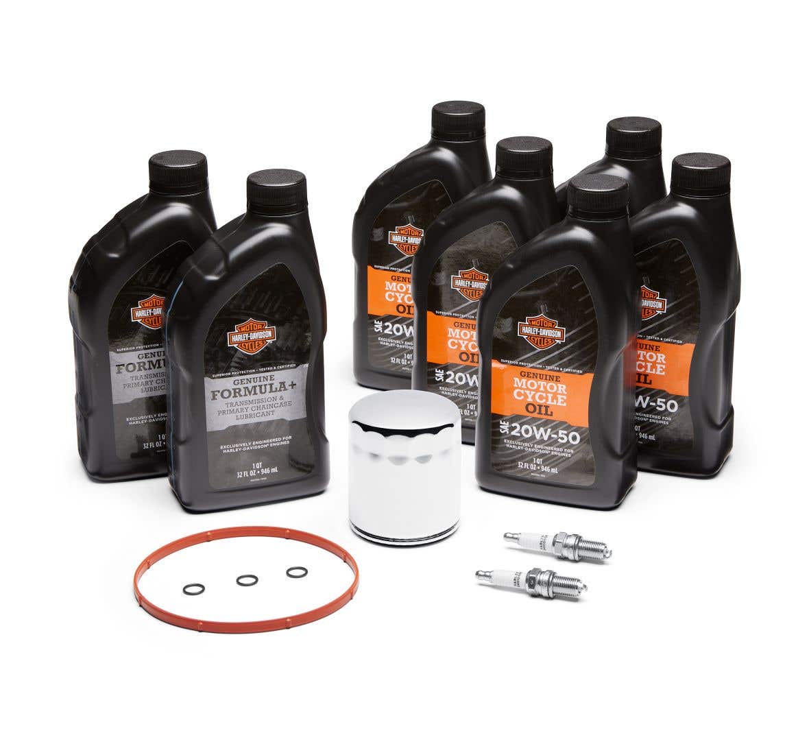 HARLEY-DAVIDSON TWIN CAM 20W50/FORMULA+ TUNE UP KIT  CHROME FILTER